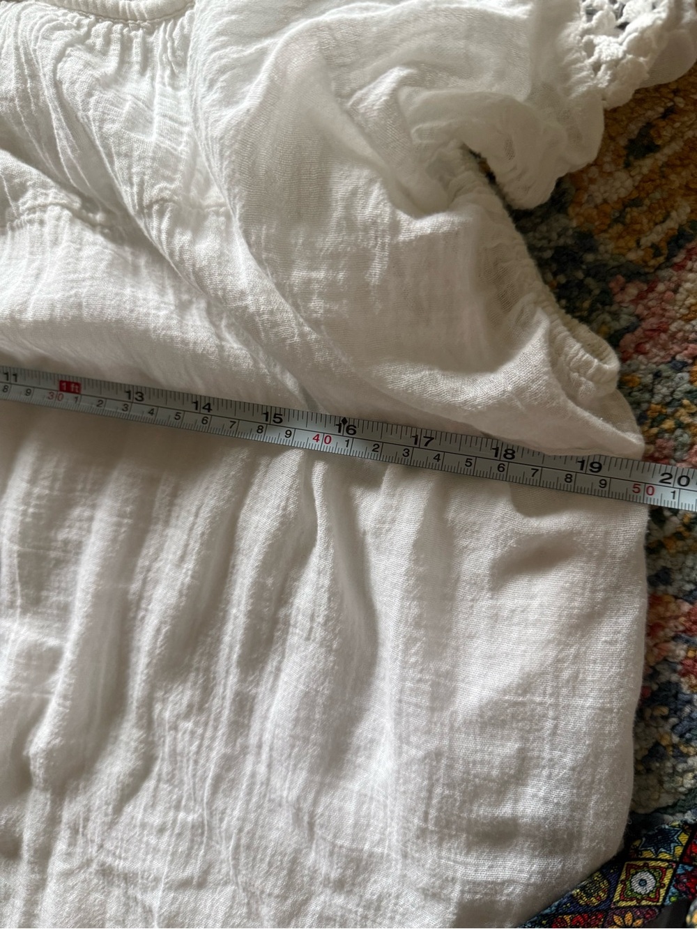 🇮🇹 Made in Italy White Embroidered Cotton Boho Top - Picture 5 of 7